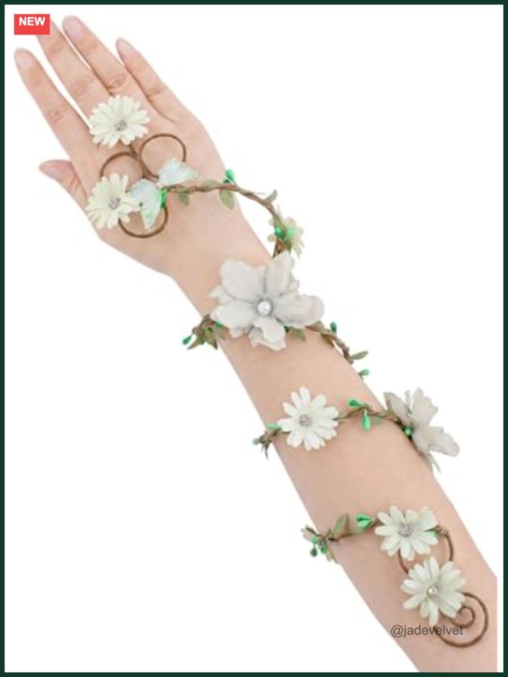 Renaissance Fairy Floral Arm Wrap Elf Cosplay Costume Accessory